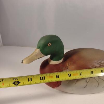 Painted Ceramic Duck Figurine by Andrea (#12)