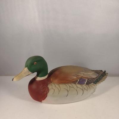 Painted Ceramic Duck Figurine by Andrea (#12)