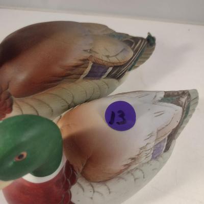Pair of Mallard Duck Figurines by Andrea (#13)