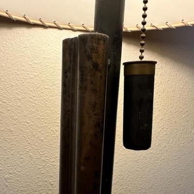 12 GAUGE DOUBLE BARREL SHOTGUN FLOOR LAMP