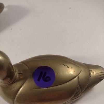 Collection of Metal Duck Figurines (#16)
