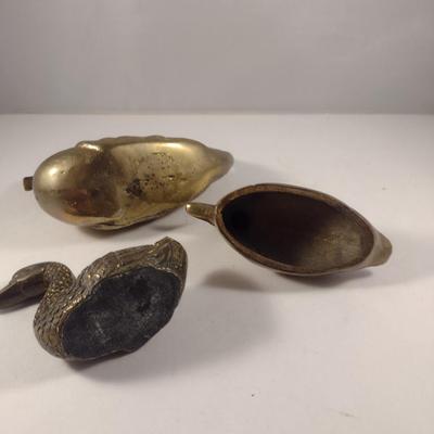 Collection of Metal Duck Figurines (#16)