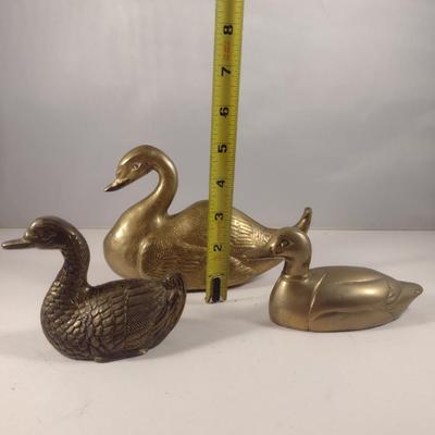 Collection of Metal Duck Figurines (#16)