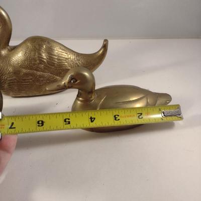 Collection of Metal Duck Figurines (#16)