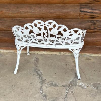 Pair (2) Cast Iron Rose Benches ~ *Read Details