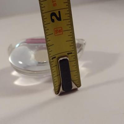 Art Glass Heart Shaped Paperweight