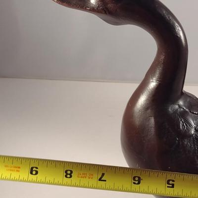 Pair of Japanese Metal Duck Figures