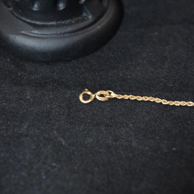 14K Gold Bracelet 6.5" - 1.1g