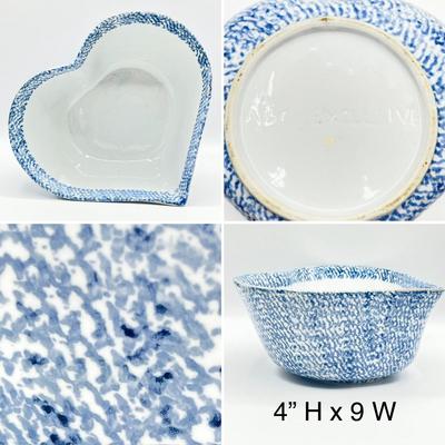 ABC EXCLUSIVE ~ Heart Shaped Nesting Stoneware Bowls