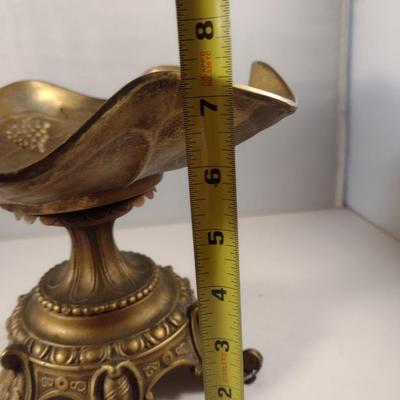 Cast Metal Pedestal Bowl