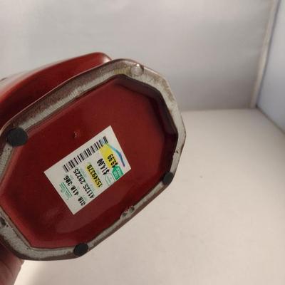 Glazed Mandarin Style Ceramic Vase