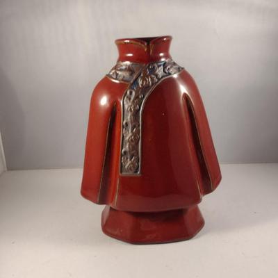 Glazed Mandarin Style Ceramic Vase