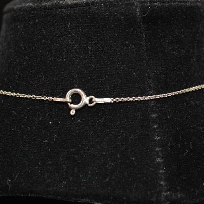 925 Sterling Chain 16" with 925 Amethyst Pendant 3.2g