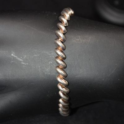 925 Sterling San Marco Bracelet 7" - 6.7g