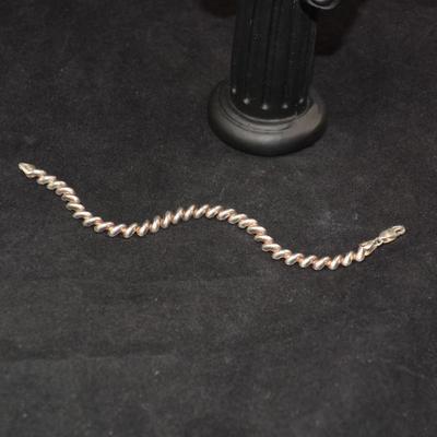 925 Sterling San Marco Bracelet 7" - 6.7g