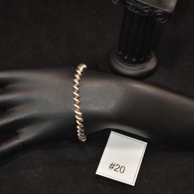 925 Sterling San Marco Bracelet 7" - 6.7g