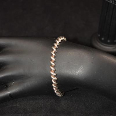 925 Sterling San Marco Bracelet 7" - 6.7g