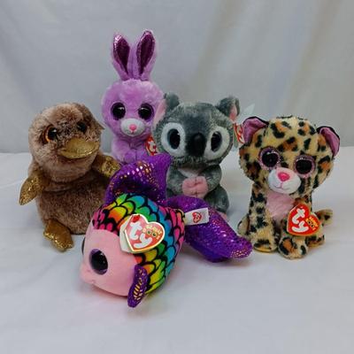 Lot of 5 ty Beanie Boos