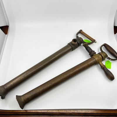 1297 Vintage Nautical Brass Boat Bilge Hand Pumps