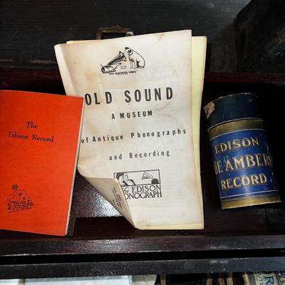 1299 Antique Edison Records Phonographs
