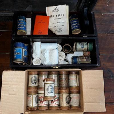 1299 Antique Edison Records Phonographs