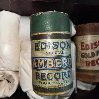 1299 Antique Edison Records Phonographs