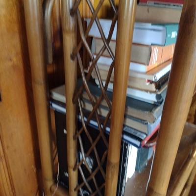 Bamboo and Wooden Bookshelf (No Contents)