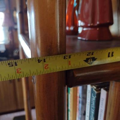 Bamboo and Wooden Bookshelf (No Contents)