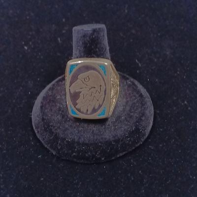 Vintage Men's Sterling Silver Eagle Ring