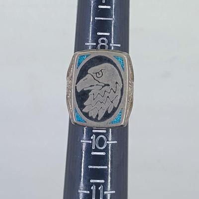 Vintage Men's Sterling Silver Eagle Ring