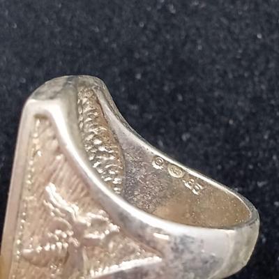 Vintage Men's Sterling Silver Eagle Ring