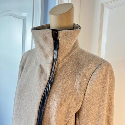 Calvin Klein Wool Blend Coat Sz 2