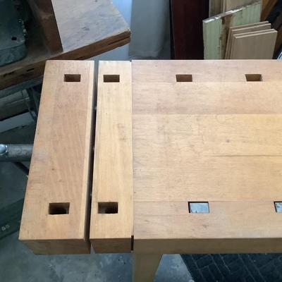 W 1181 Vintage La Lervad Danish Wooden Work Bench