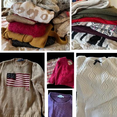 HUGE Lot of Women's Sweaters Sz SM