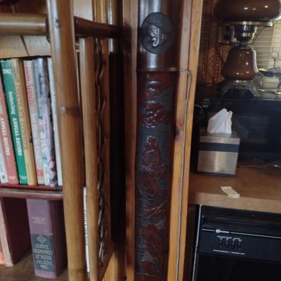 Carved Bamboo Wall Art