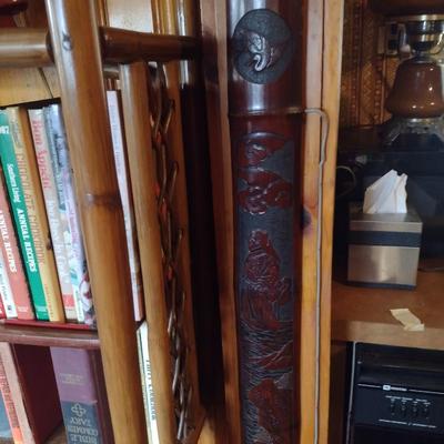 Carved Bamboo Wall Art
