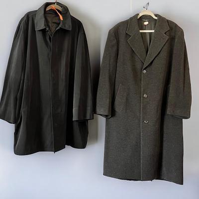 2 Menâ€™s Designer Coats Sz XXL & 44R