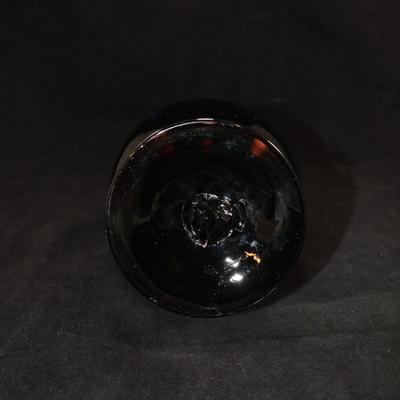 Vintage Amethyst Slung Glass Vase 11"