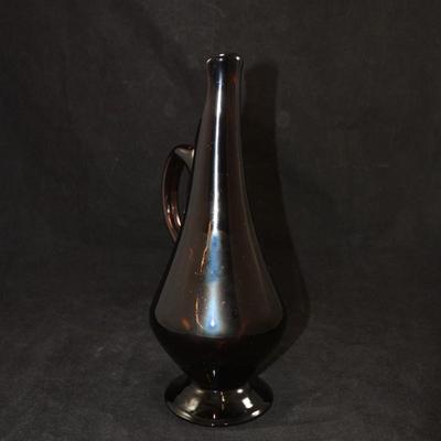 Vintage Amethyst Slung Glass Vase 11"