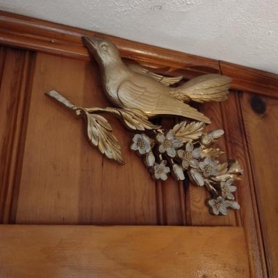 Pair of Bird on Branch Theme Plastic Wall Decor