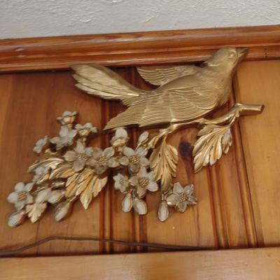 Pair of Bird on Branch Theme Plastic Wall Decor