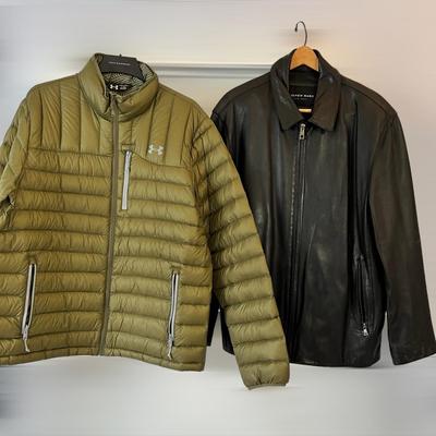 Lot 2 Mens Designer Coats - Andrew Marc, Under Armour Sz XL