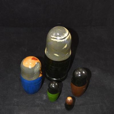 Early 1990's Soviet Leaders Nesting Dolls 6.5" Tall
