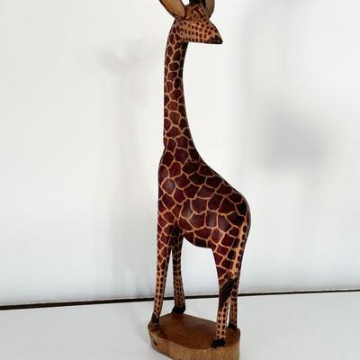 24â€ Wooden Giraffe