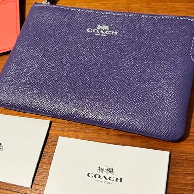 2 Designer Leather Wristlets - Kate Spade, Coach