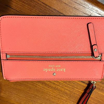 2 Designer Leather Wristlets - Kate Spade, Coach