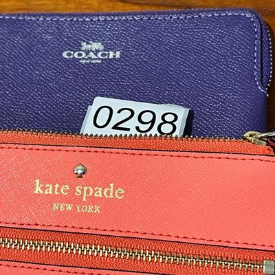 2 Designer Leather Wristlets - Kate Spade, Coach