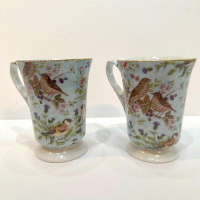 Vintage Paul Jay and Sons Birds and Flowers Dessert set (2)