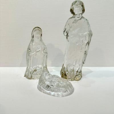 Glass Nativity Set