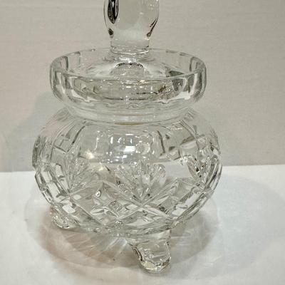 Lead Crystal Sugar Bowl Made in Poland